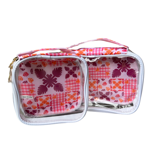 Clear Toiletry Bags - Magical Monstera
